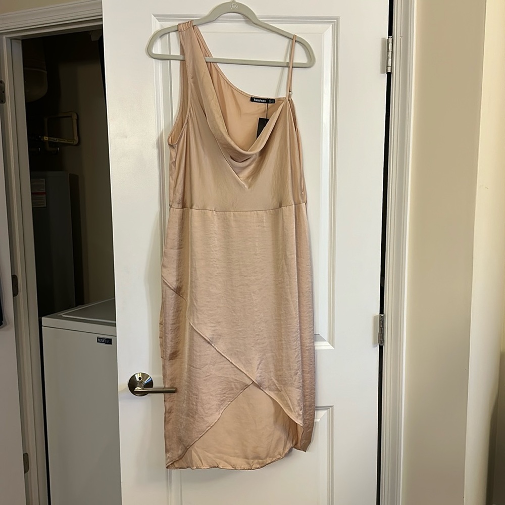 Blush Satin Dress